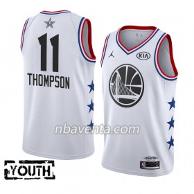 Camiseta Niños Golden State Warriors Klay Thompson 11 2019 All-Star Jordan Brand Blanco Swingman